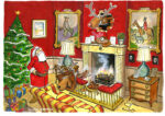 Rudolf's Big Entrance - Christmas card (Pack of 10)